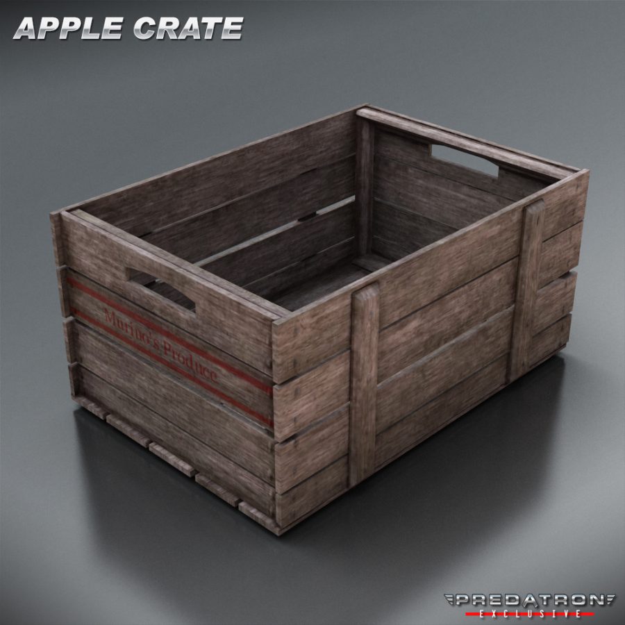 Apple Crate - Predatron 3D Models and Resources