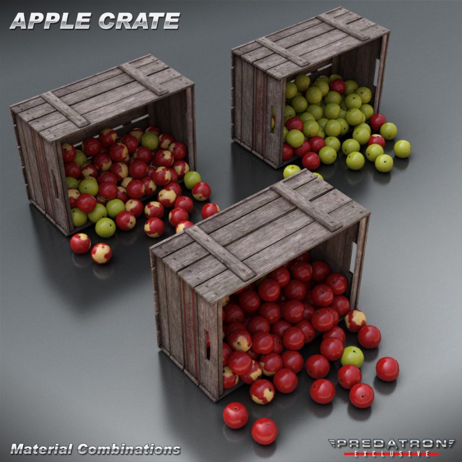 Apple Crate - Predatron 3D Models and Resources