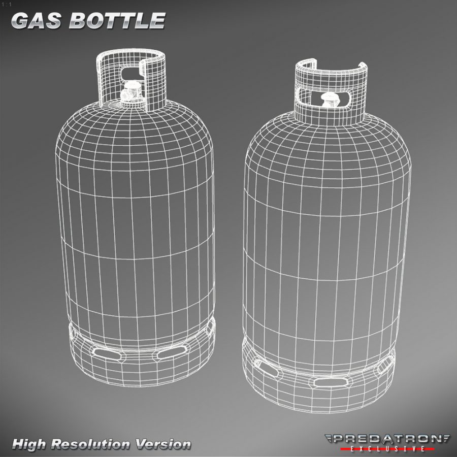 Gas Bottle - Predatron 3D Models and Resources