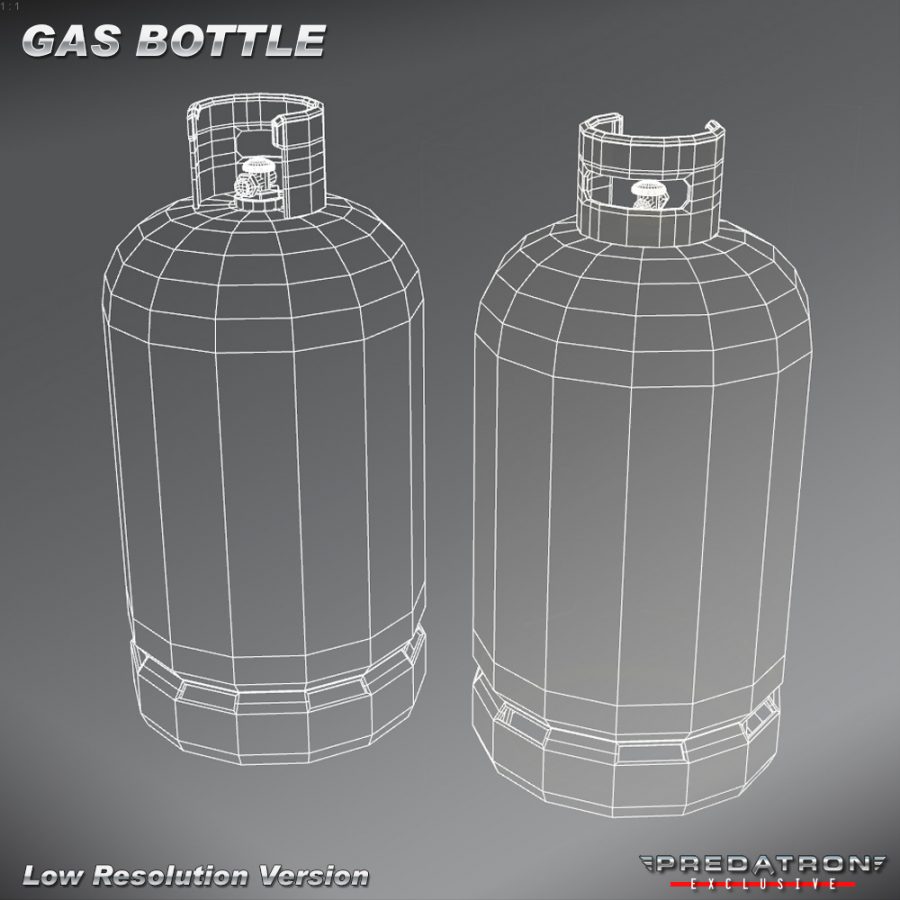 Gas Bottle - Predatron 3D Models and Resources
