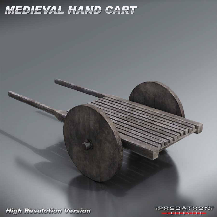 Medieval Hand Cart - Predatron 3D Models & Resources