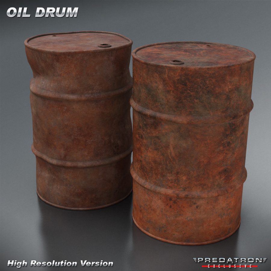 Oil Drum - Predatron 3D Models and Resources