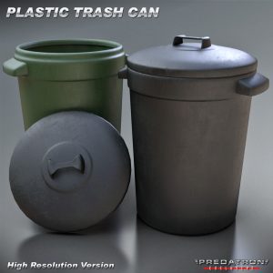 Plastic Trash Can - Predatron 3D Models and Resources