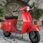 Promo shows a red version of the Italian Scooter