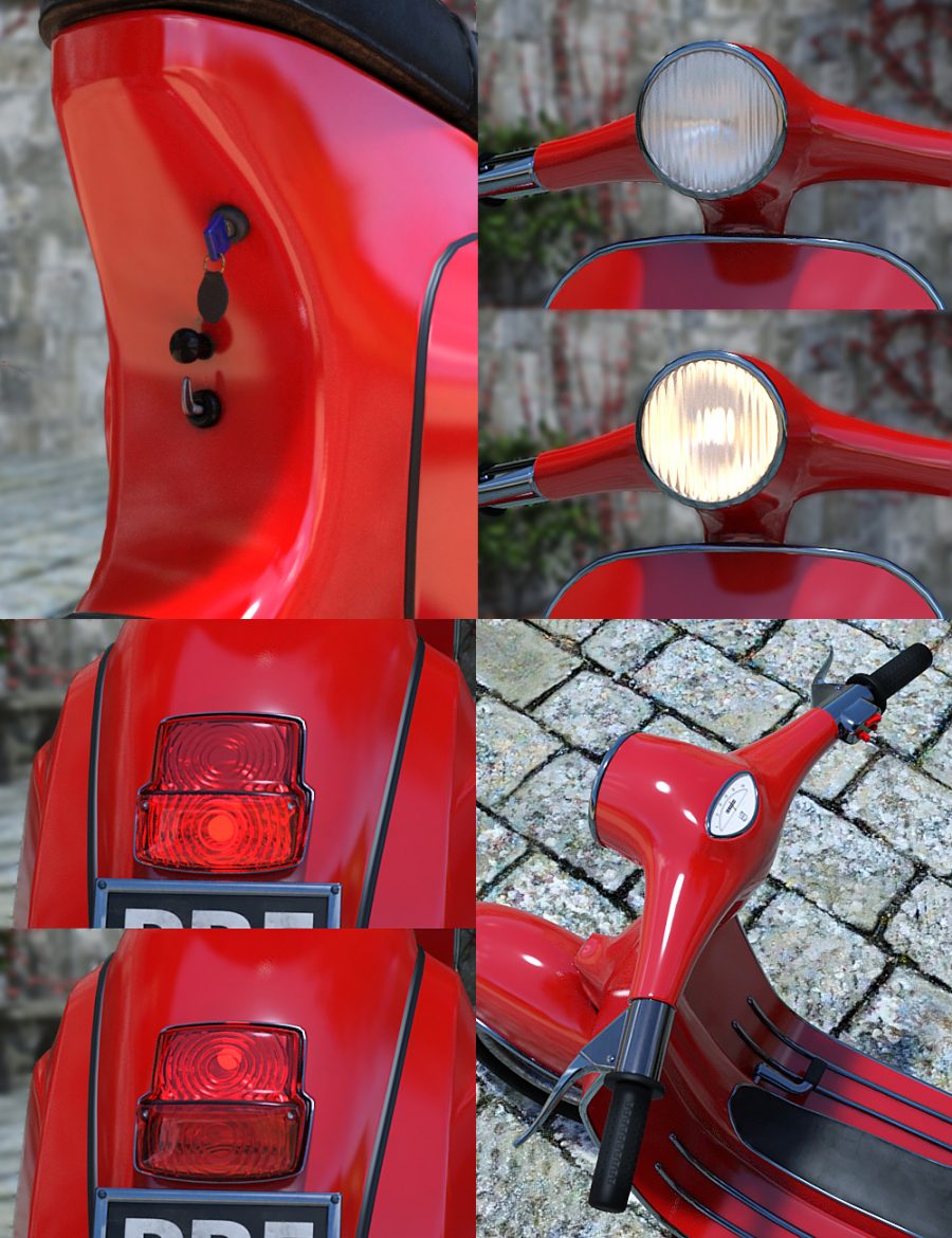 Promo showing closeups of the Italian Scooter