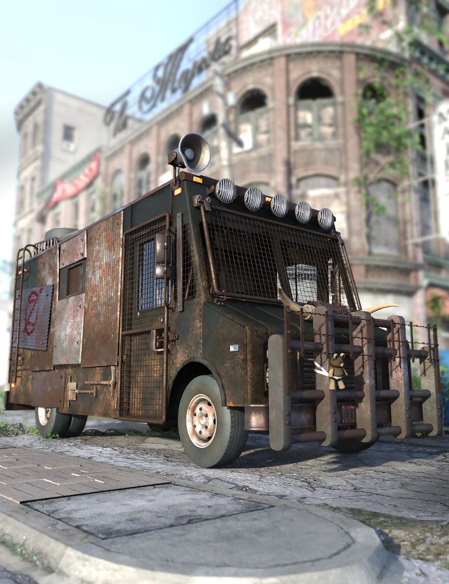 Promo of the Zombie Hunter Van in a deserted city street