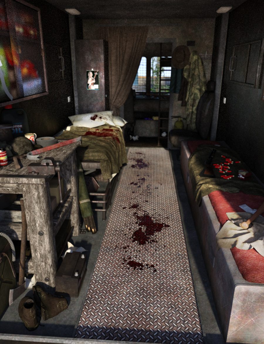 Promo of interior of the Zombie Hunter Van